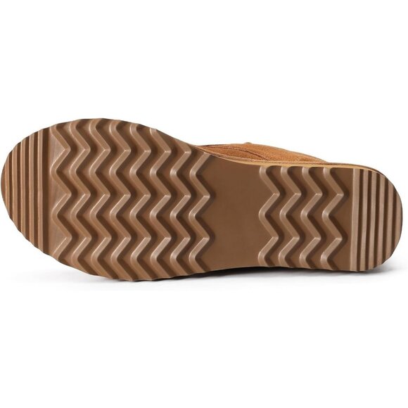 Women's Faux Fur Ankle Lined Short Lace Up Snow Mini Booties Light Brown Shoes - Picture 6 of 8